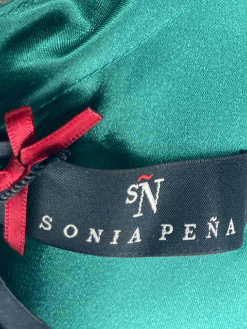 Vestido Sonia Peña Verde-Talla L