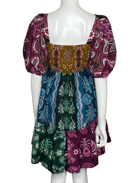 Vestido Farm Mini Bandana Print Rosado-Talla S