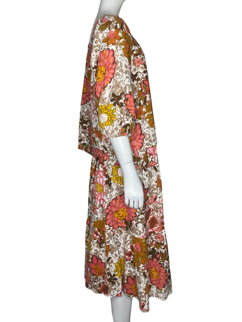 Set Fever Blusa + Falda Estampado Naranja - Talla M