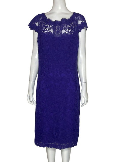 Vestido Tadashi Shoji Morado-Talla L