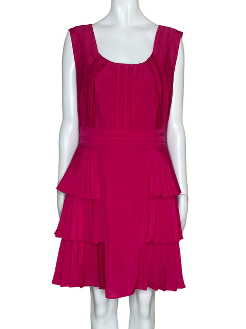 Vestido Reiss Plizado Rosado-Talla 8