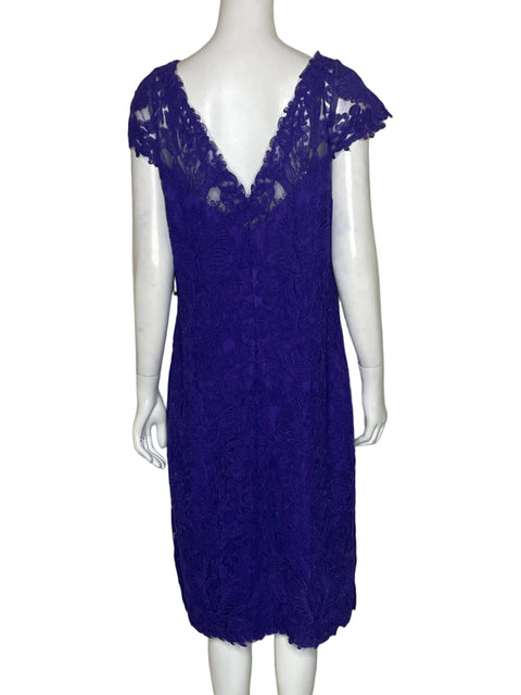 Vestido Tadashi Shoji Morado-Talla L