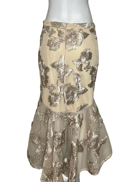 Falda Cq By Cq Vuelo Crema- Talla L