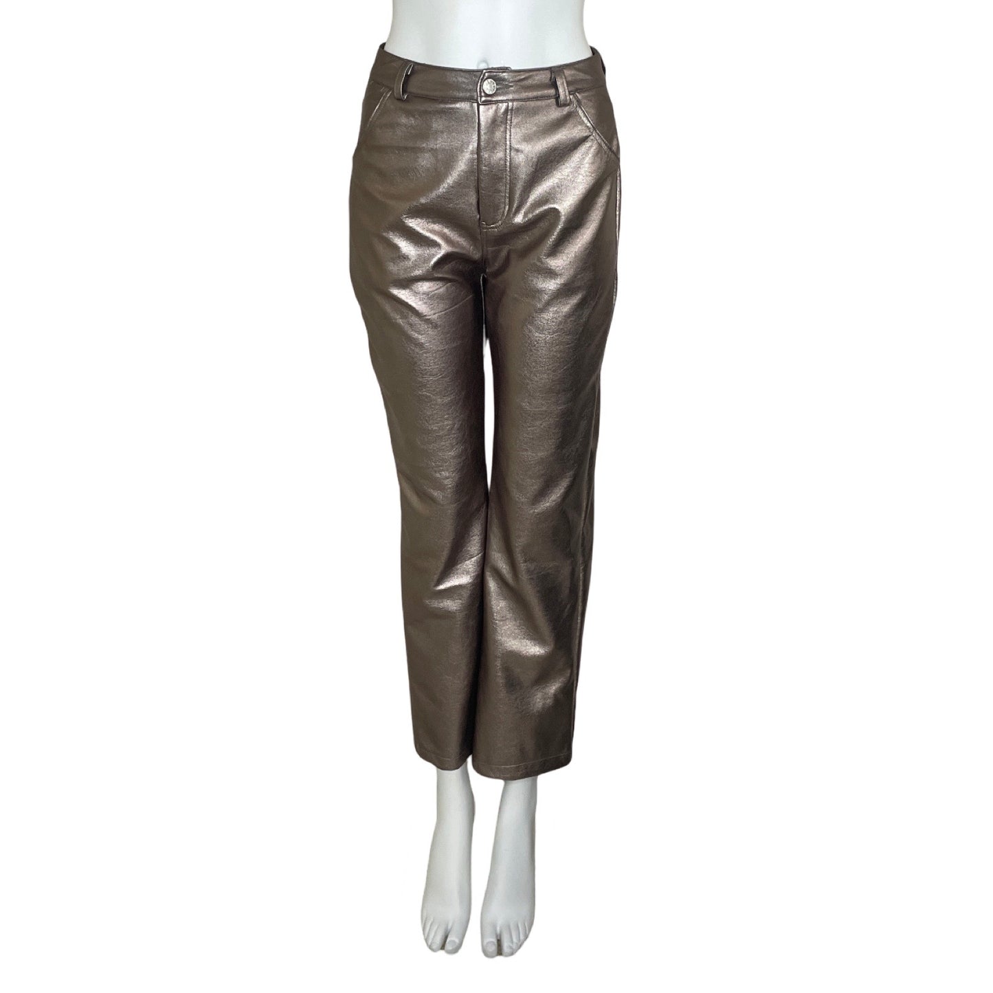 Pantalon Pretty Garbage Metalico Beige-Talla S