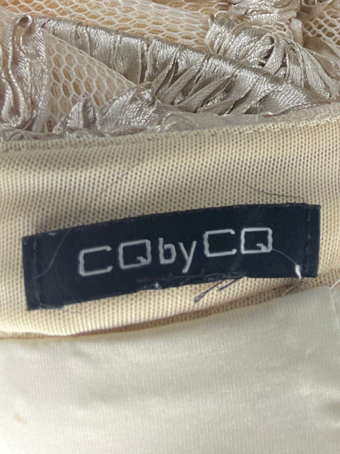 Falda Cq By Cq Vuelo Crema- Talla L