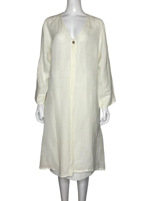 Cardigan Dolma Lino Beige - Talla L