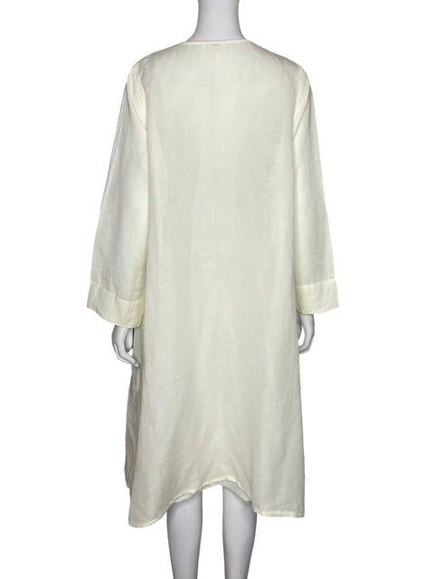 Cardigan Dolma Lino Beige - Talla L