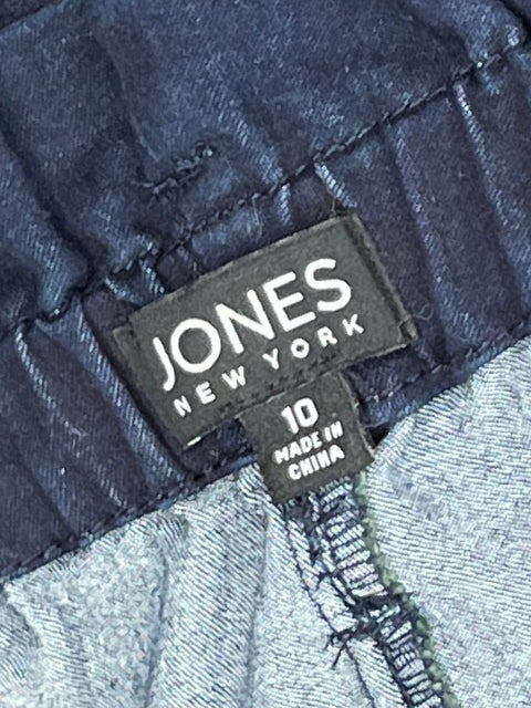 Pantalón Jones New York Paper Bag Azul-Talla 10