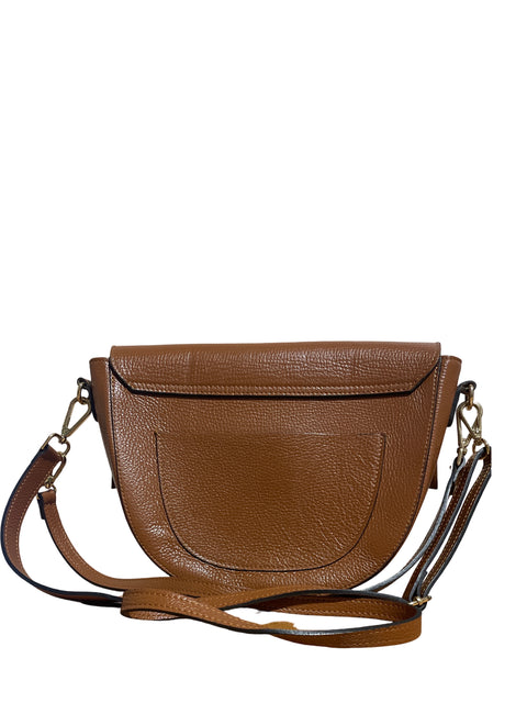 Cartera Crossbody Genuine Leather Chocolate-Talla U