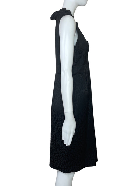 Vestido London Times Vuelo Estampadop Negro-Talla 8