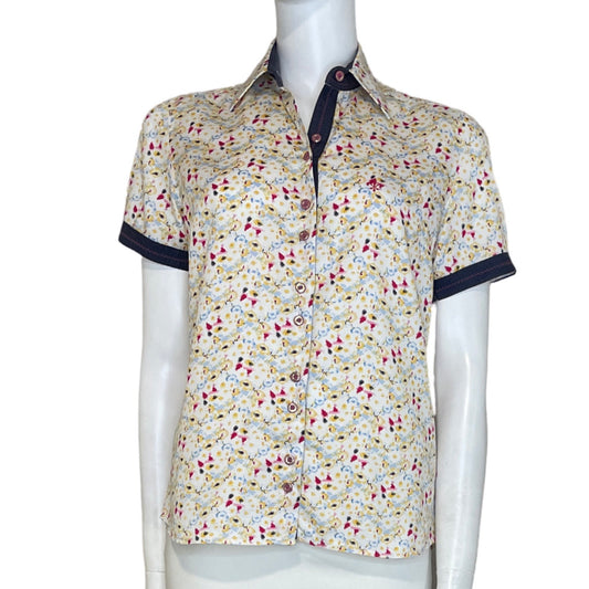 Camisa Dudalina Fores Blanco-Talla 38