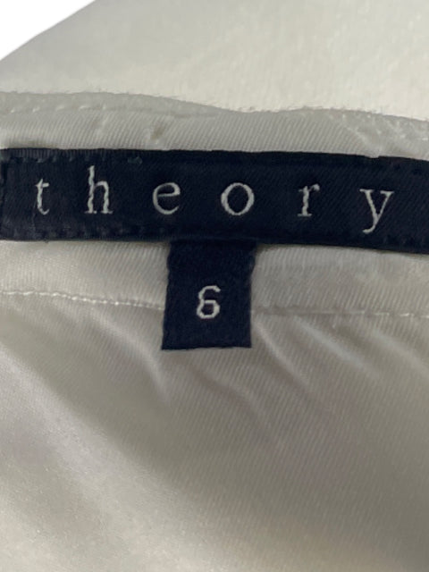 Vestido Theory Plizado Blanco-Talla S