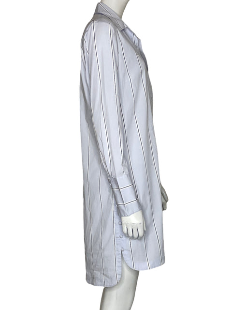 Vestido Club Monaco Camisero Celeste-Talla S