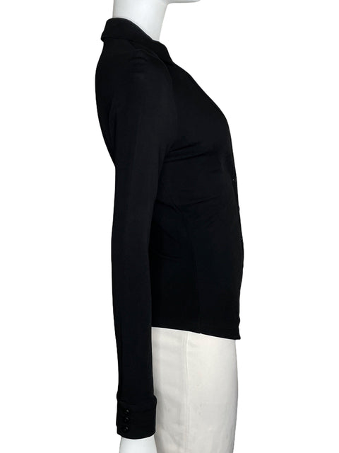 Camisa Zara Vuelos Mesh Negro-Talla S