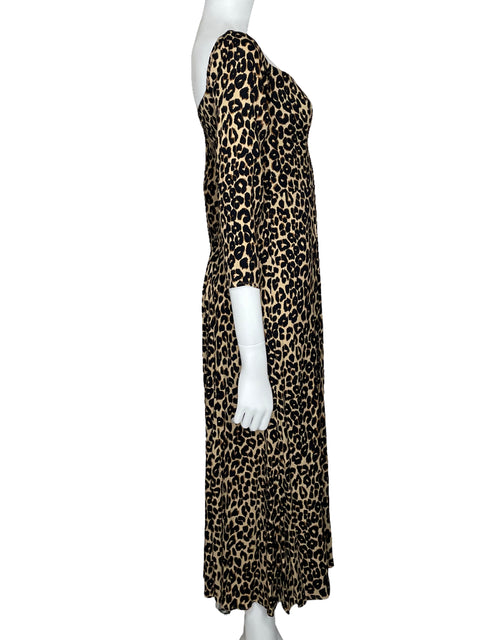Vestido Reformation Animal Print Beige-Talla 6