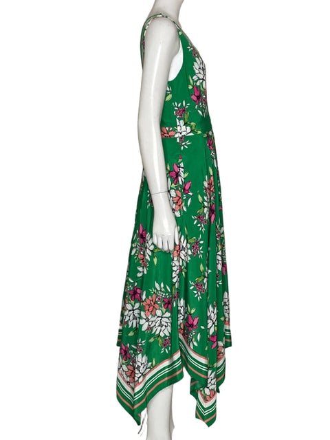 Vestido Vince Camuto Floral Verde-Talla 6