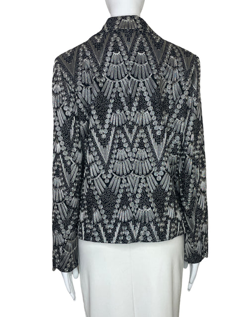 Chaqueta Biacci Bordado Bolsillos Negro-Talla 12