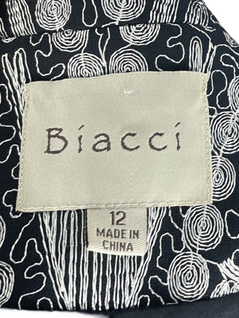 Chaqueta Biacci Bordado Bolsillos Negro-Talla 12