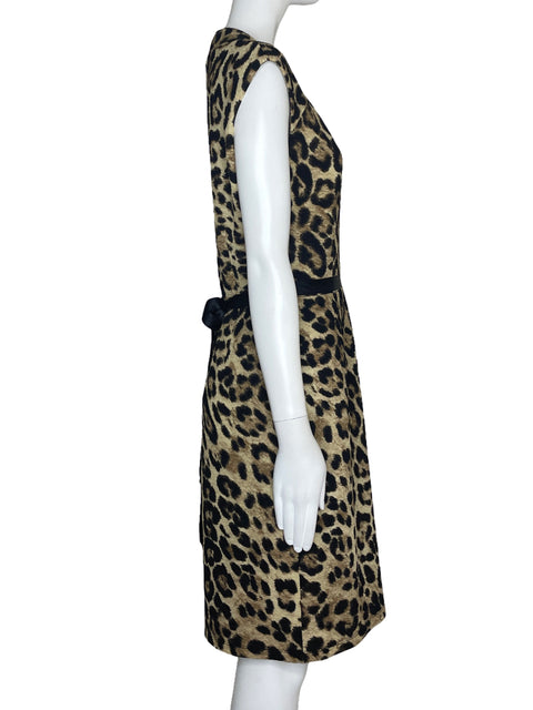 Vestido Ellen Tracy Animal Print Marron-Talla 8
