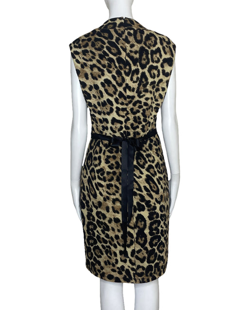 Vestido Ellen Tracy Animal Print Marron-Talla 8