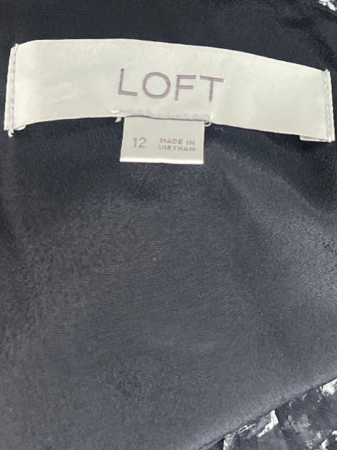 Vestido Loft Envolvente Negro - Talla 12