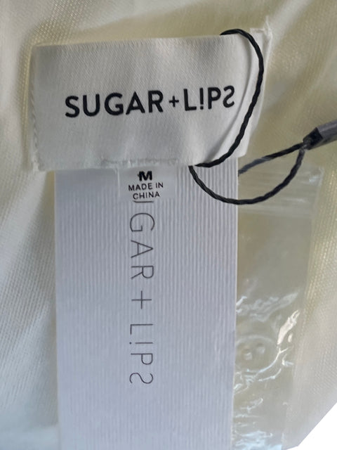 Vestido Sugar+Lips Encaje Lencero Blanco-Talla M