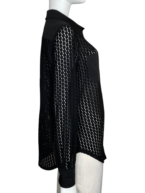 Camisa Solid&Striped Punto Negro-Talla S