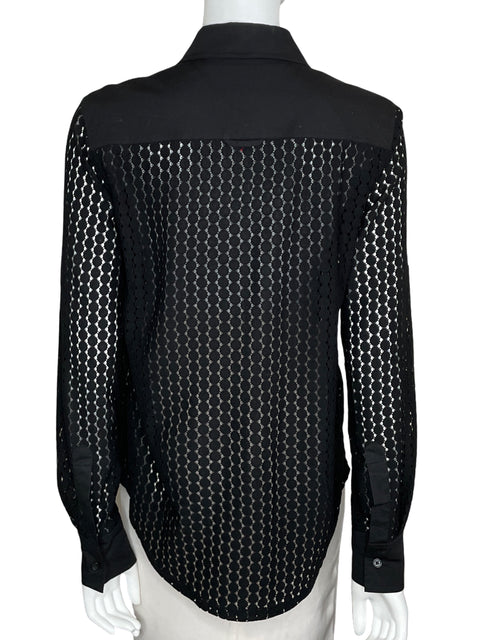 Camisa Solid&Striped Punto Negro-Talla S
