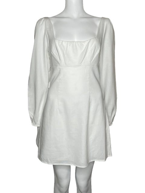 Vestido Speechless Manga Larga Blanco-Talla M