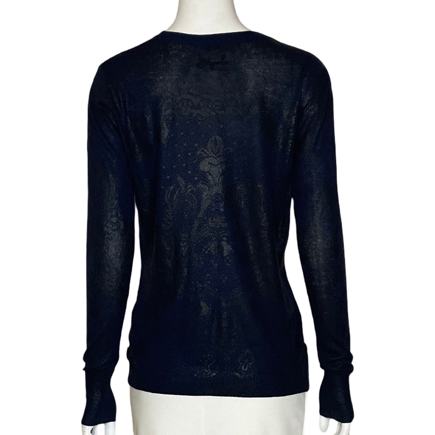 Sweater Desigual Flores Azul-Talla S