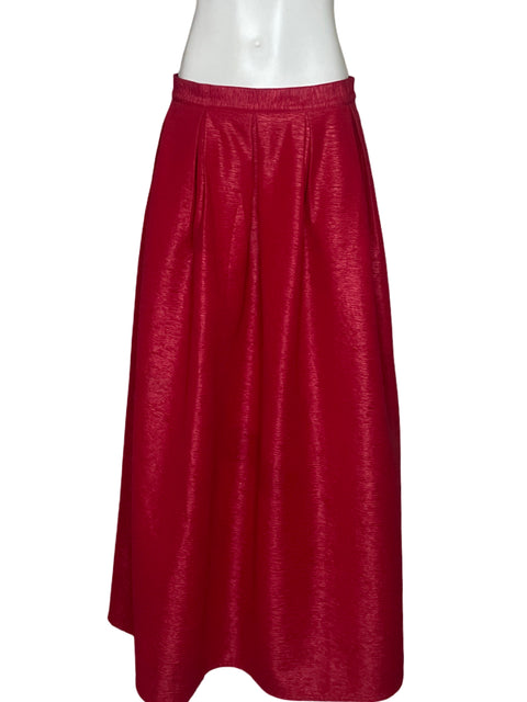 Falda Beulah Pliegues Rojo - Talla L