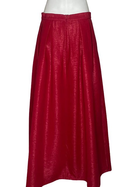 Falda Beulah Pliegues Rojo - Talla L