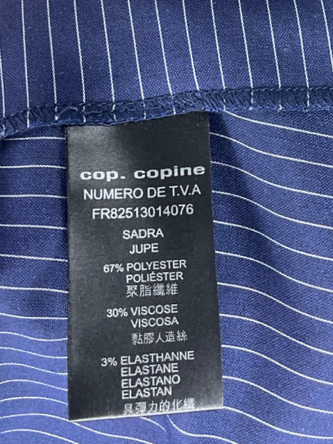 Falda Cop. Copine Rayas Azul-Talla M