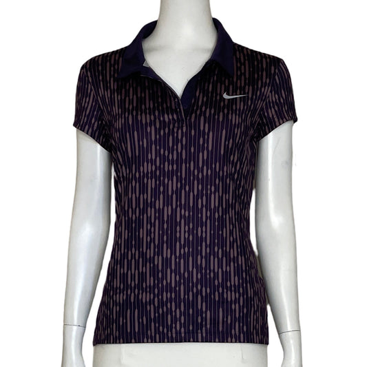 Polo Nike Estampado Vintage Morado-Talla S