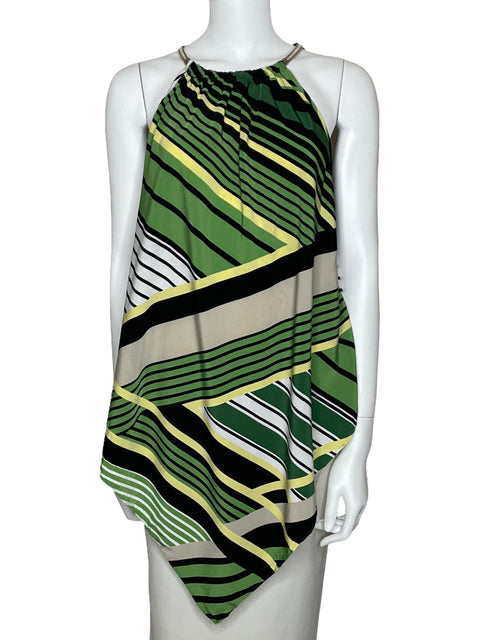 Blusa Alfani Asimétrico Halter Verde-Talla XL