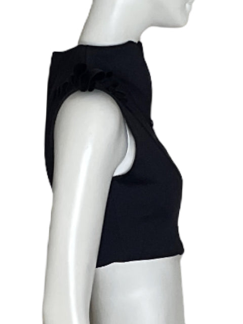 Top Port de Bras Vuelos Negro-Talla S