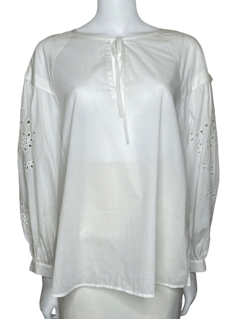 Blusa Rails Dari Beach Eyelet Blanco-Talla L