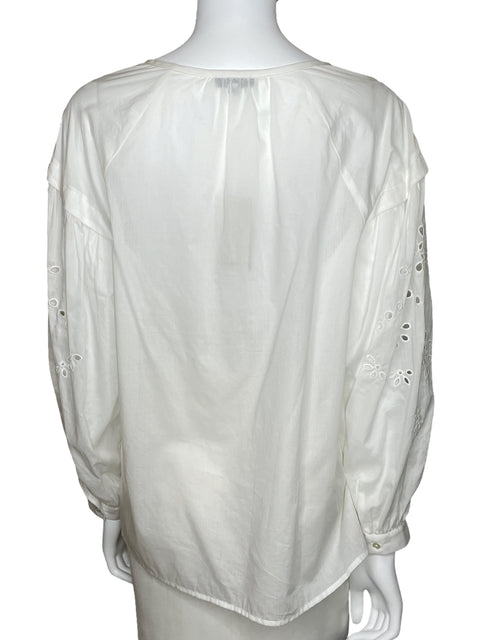 Blusa Rails Dari Beach Eyelet Blanco-Talla L
