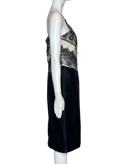 Vestido Carolina Herrera Asimetrico Negro-Talla S