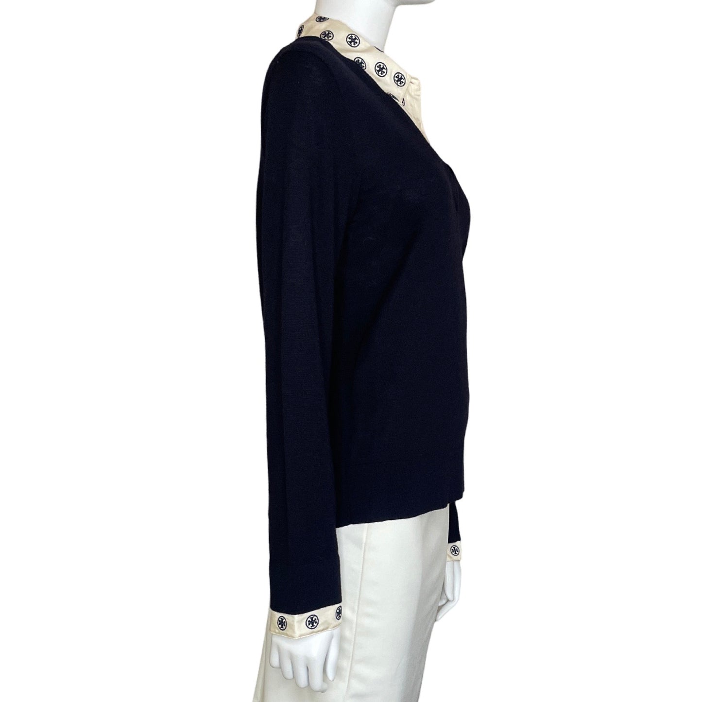 Sweater Tory Burch Camisa Azul-Talla L