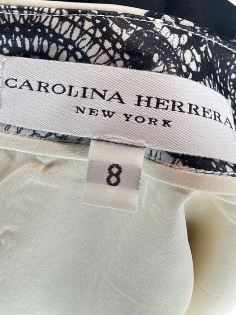 Vestido Carolina Herrera Asimetrico Negro-Talla S