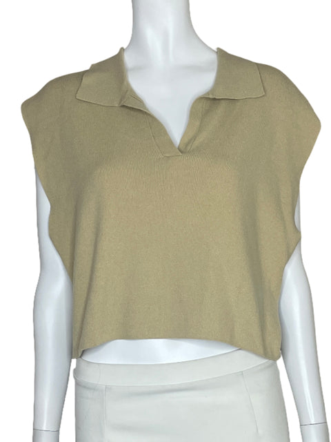 Top Aware Punto Sin Mangas Beige-Talla L