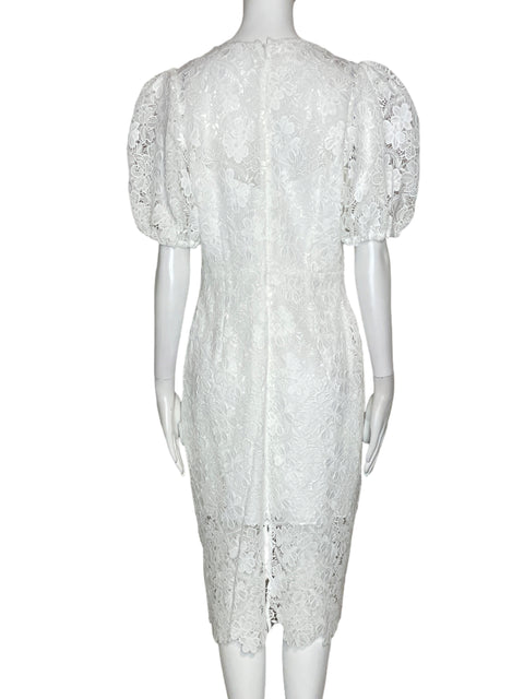 Vestido Monique Lhuillier Encaje Blanco-Talla S