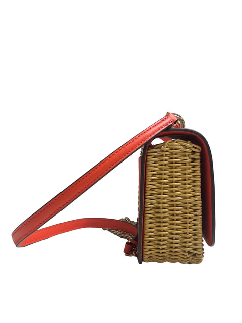 Cartera Kate Spade Nicola Wicker Naranja - Talla S