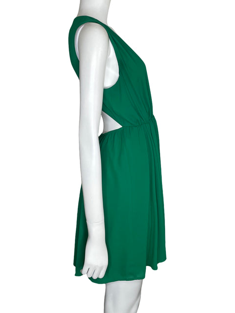 Vestido Express Mini Cut Out Verde-Talla 6