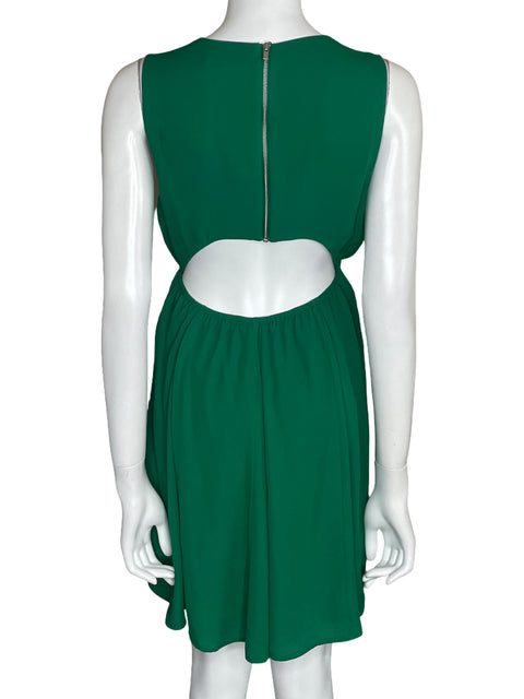 Vestido Express Mini Cut Out Verde-Talla 6