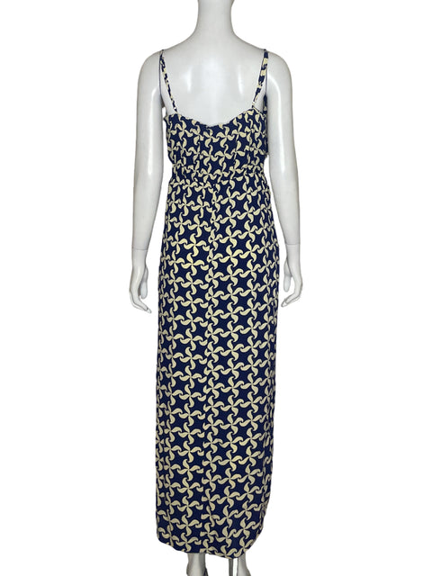 Vestido Dress To Maxi Estampado Azul - Talla M