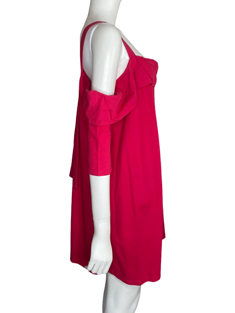Vestido Zara Tirantes Fluido Rosado-Talla S