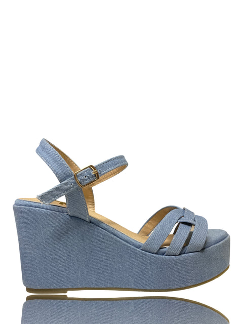 Calzado MC Sandalias Plataforma Denim-Talla 5.5