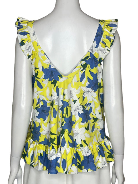 Blusa Andrea Rossi Flores Vuelos Amarillo - Talla 8
